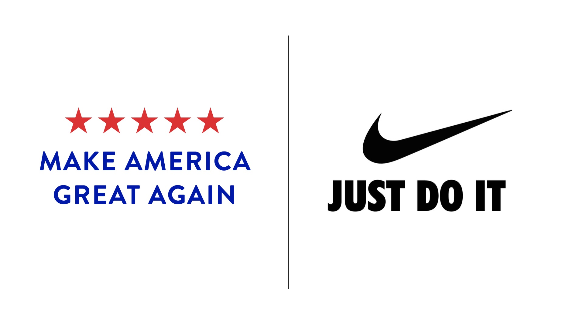 Slogans Trump vs Nike